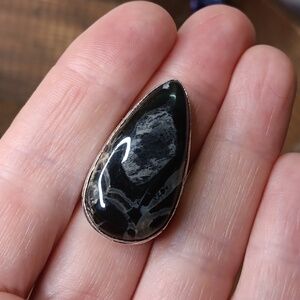 Flourite Root ring,  size 10.25